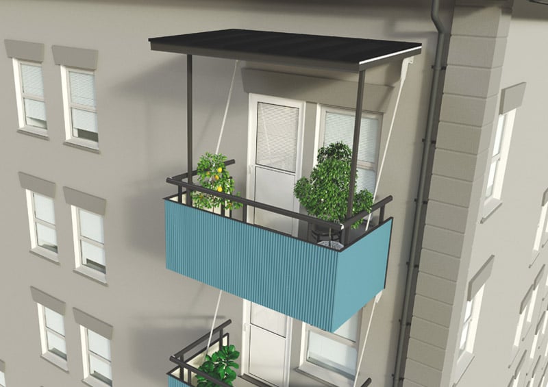 Open Balcony roof Balco Balconies
