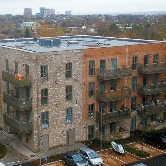 Eighteen new balconies at Alexandra Gardens by Balco Balcony Systems Ltd