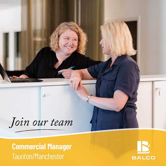 Join Balco’s Growing UK Team: We're Hiring a Commercial Manager and Head of Design