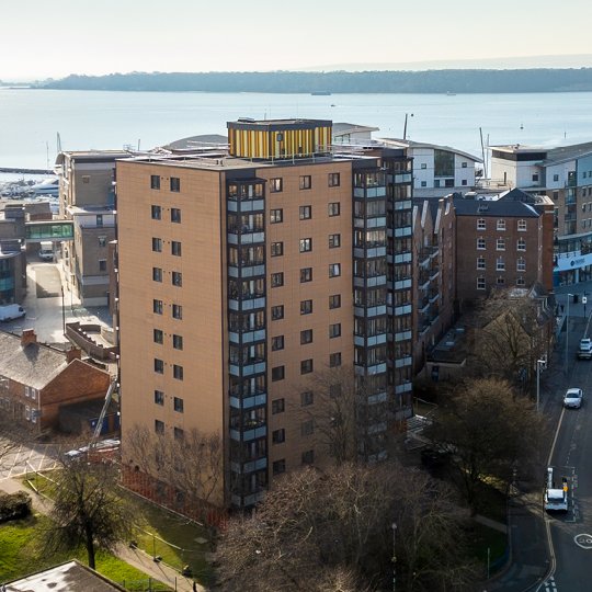 Balco Balcony Systems - Glazed balconies transform four apartment blocks in coastal Poole.