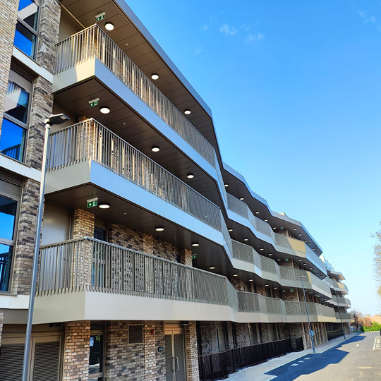 Levitate balconies from Balco Balcony Systemns Ltd for modern living at Randalls Way, Leatherhead