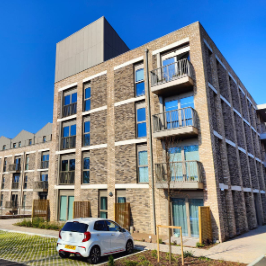 Levitate balconies from Balco Balcony Systemns Ltd for modern living at Randalls Way, Leatherhead