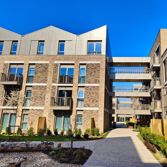 Levitate balconies from Balco Balcony Systemns Ltd for modern living at Randalls Way, Leatherhead